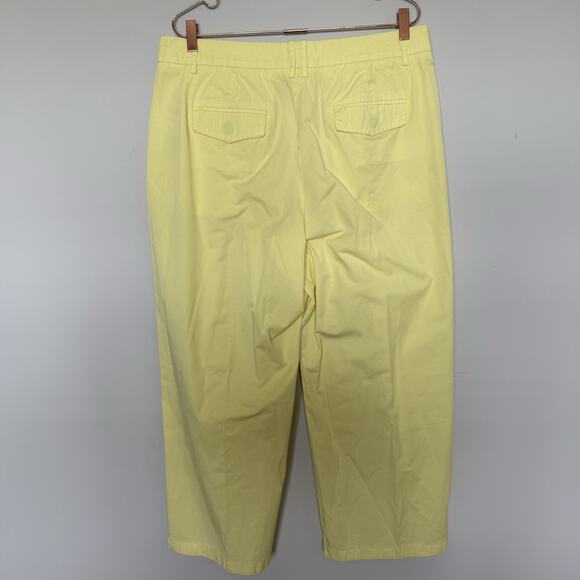 J. Crew Women Pants 14 Yellow Sailor Chino Heritage Preppy Prep Citycore Capsule - Picture 5 of 5